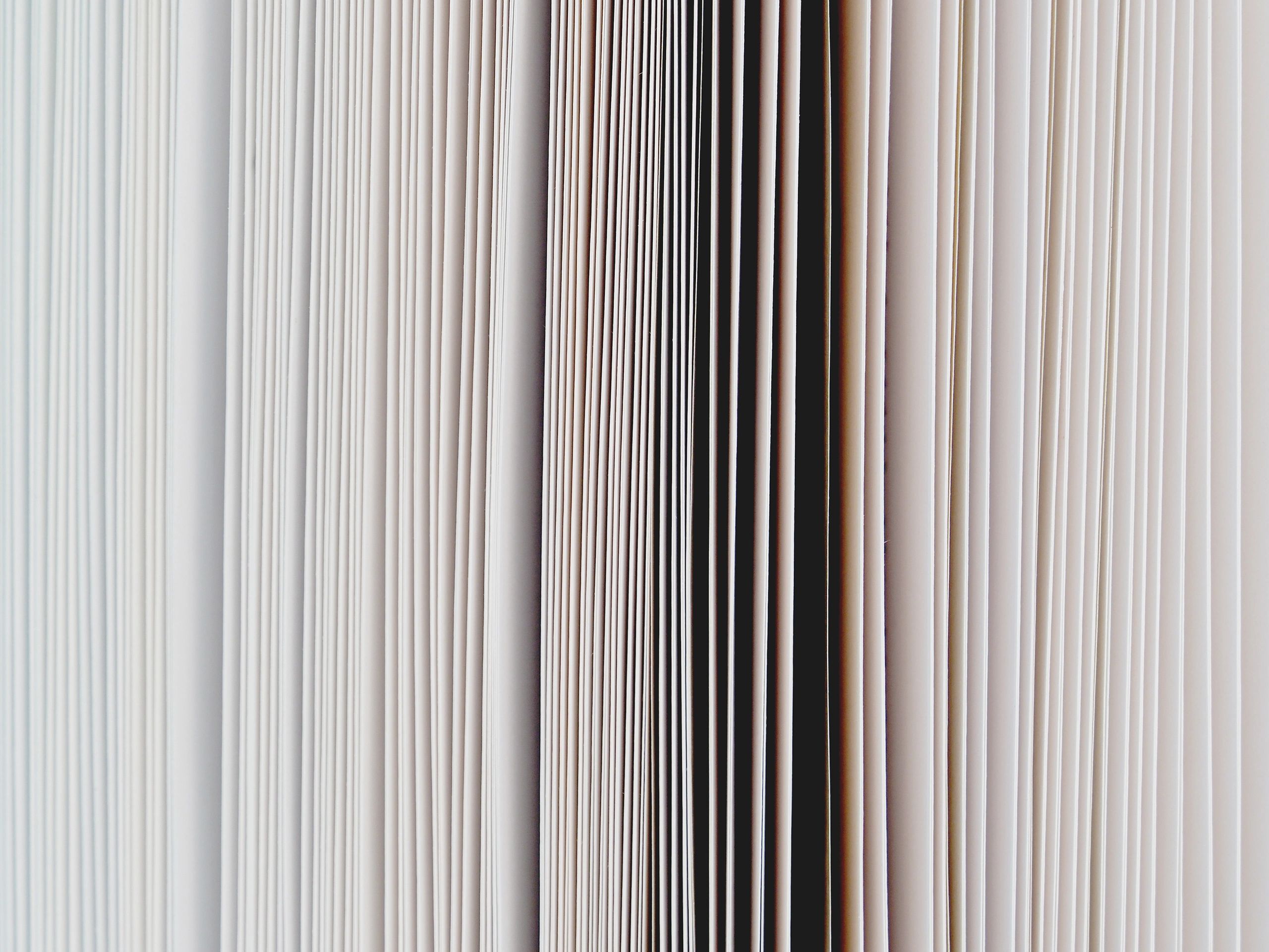 Open book pages close-up
